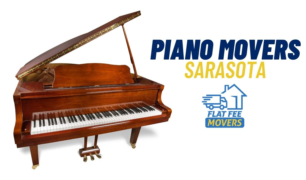 After: Piano safely relocated to new home
